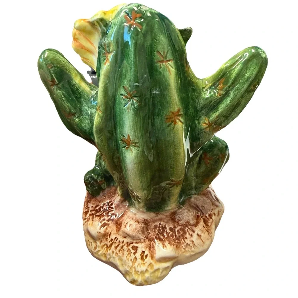 Vintage Cactus‎ Salt & Pepper Shakers Set Hummingbird Southwest Desert